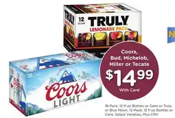 Ralphs Coors, Bud, Michelob, Miller or Tecate offer