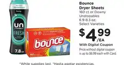 Ralphs Bounce Dryer Sheets offer
