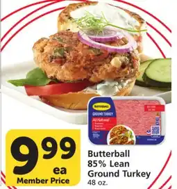 Albertsons Butterball 85% Lean Ground Turkey offer