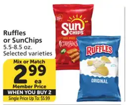 Albertsons Ruffles or SunChips offer