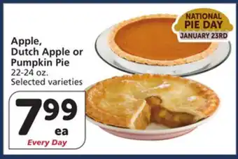 Albertsons Apple, Dutch Apple or Pumpkin Pie offer