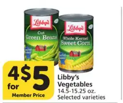 Albertsons Libby's Vegetables offer