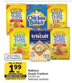 Albertsons Nabisco Snack Crackers offer
