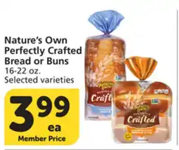 Albertsons Nature's Own Perfectly Crafted Bread or Buns offer