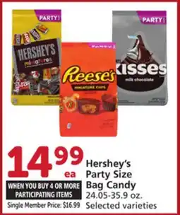 Albertsons Hershey's Party Size Bag Candy offer