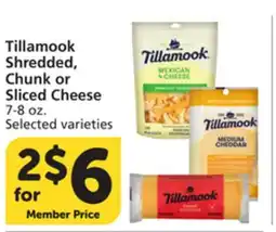 Albertsons Tillamook Shredded, Chunk or Sliced Cheese offer