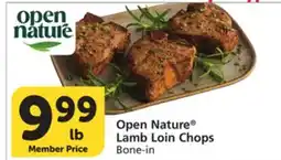 Albertsons Open Nature Lamb Loin Chops offer