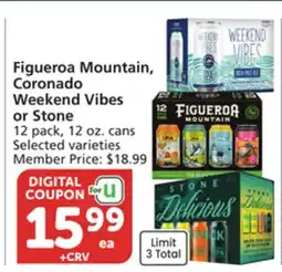 Albertsons Figueroa Mountain, Coronado Weekend Vibes or Stone offer