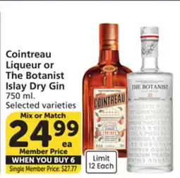 Albertsons Cointreau Liqueur or The Botanist Islay Dry Gin offer