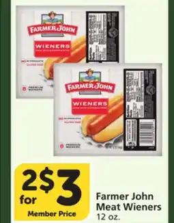 Albertsons Farmer John Meat Wieners offer