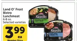 Albertsons Land O'Frost Bistro Lunchmeat offer