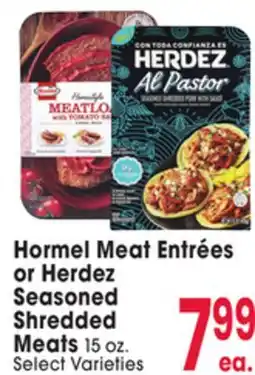 Jewel-Osco Hormel Meat Entrées or Herdez Seasoned Shredded Meats offer