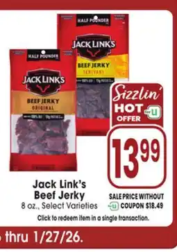 Jewel-Osco Jack Link's Beef Jerky offer