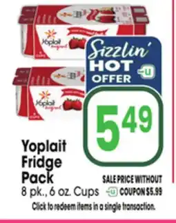 Jewel-Osco Yoplait Fridge Pack offer