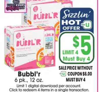 Jewel-Osco Bubbl'r offer