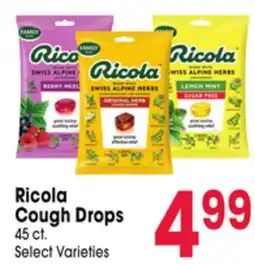 Jewel-Osco Ricola Cough Drops offer