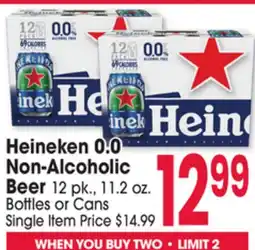 Jewel-Osco Heineken 0.0 Non-Alcoholic Beer offer
