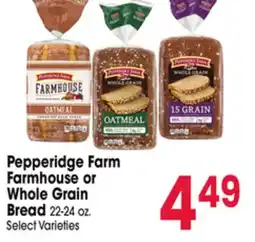 Jewel-Osco Pepperidge Farm Farmhouse or Whole Grain Bread offer