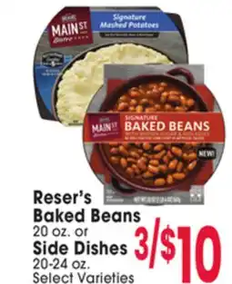 Jewel-Osco Reser's Baked Beans 20 oz. or Side Dishes 20-24 oz offer