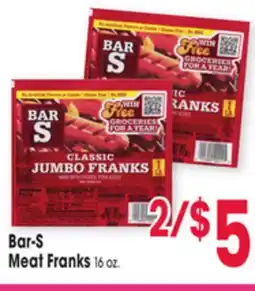 Jewel-Osco Bar-S Meat Franks offer