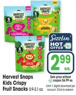 Jewel-Osco Harvest Snaps Kids Crispy offer