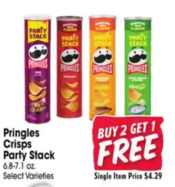 Jewel-Osco Pringles Crisps Party Stack offer