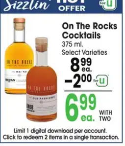 Jewel-Osco On The Rocks Cocktails offer