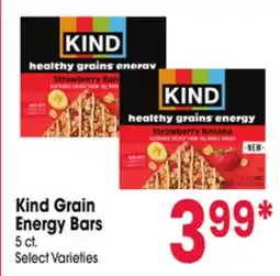 Jewel-Osco Kind Grain Energy Bars offer