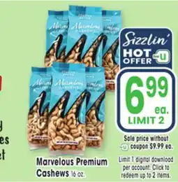 Jewel-Osco Marvelous Premium Cashews offer