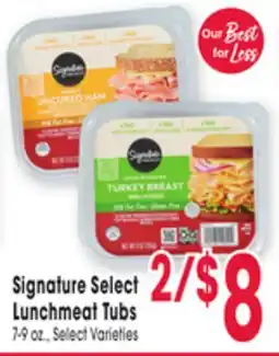 Jewel-Osco Signature Select Lunchmeat Tubs offer