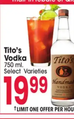 Jewel-Osco Tito's Vodka offer