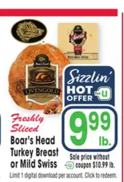Jewel-Osco Boar's Head Turkey Breast offer