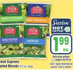 Jewel-Osco Fresh Express Salad Blends offer