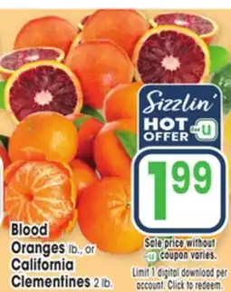 Jewel-Osco Blood Oranges lb., or California Clementines 2 lb offer