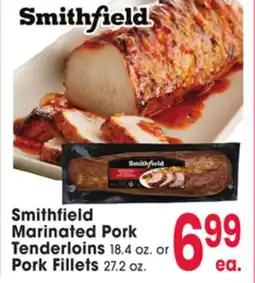 Jewel-Osco Smithfield Marinated Pork Tenderloins 18.4 oz. or Pork Fillets 27.2 oz offer