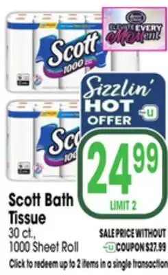 Jewel-Osco Scott Bath Tissue offer