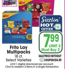 Jewel-Osco Frito Lay Multipacks offer