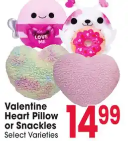 Jewel-Osco Valentine Heart Pillow or Snackles offer