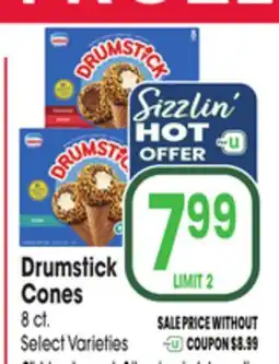 Jewel-Osco Drumstick Cones offer