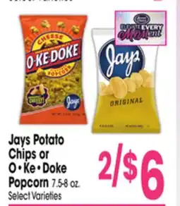 Jewel-Osco Jays Potato Chips or O-Ke-Doke Popcorn offer
