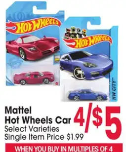 Jewel-Osco Mattel Hot Wheels Car offer