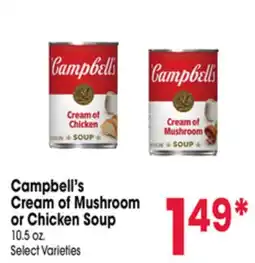 Jewel-Osco Campbell's Cream of Mushroom or Chicken Soup offer
