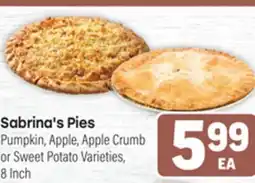 Tony’s Fresh Market Sabrina's Pies offer