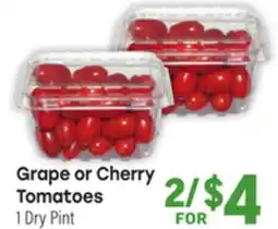 Tony’s Fresh Market Grape or Cherry Tomatoes offer