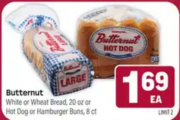 Tony’s Fresh Market Butternut White or Wheat Bread, 20oz or Hot Dog or Hamburger Buns, 8ct offer