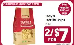 Tony’s Fresh Market Tony's Tortilla Chips offer