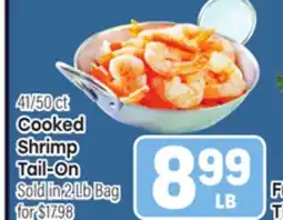 Tony’s Fresh Market Cooked Shrimp Tail-On offer