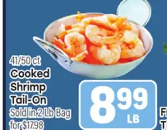 Tony’s Fresh Market Cooked Shrimp Tail-On offer