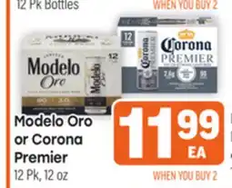 Tony’s Fresh Market Modelo Oro or Corona Premier offer