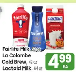 Tony’s Fresh Market Fairlife Milk, La Colombe Cold Brew or Lactaid Milk offer